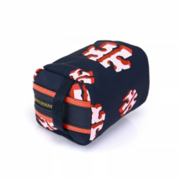 NWT Authentic Rare Luxury Travel Tory Burch Flying Logo Cosmetic Case/Bag - Picture 5 of 17